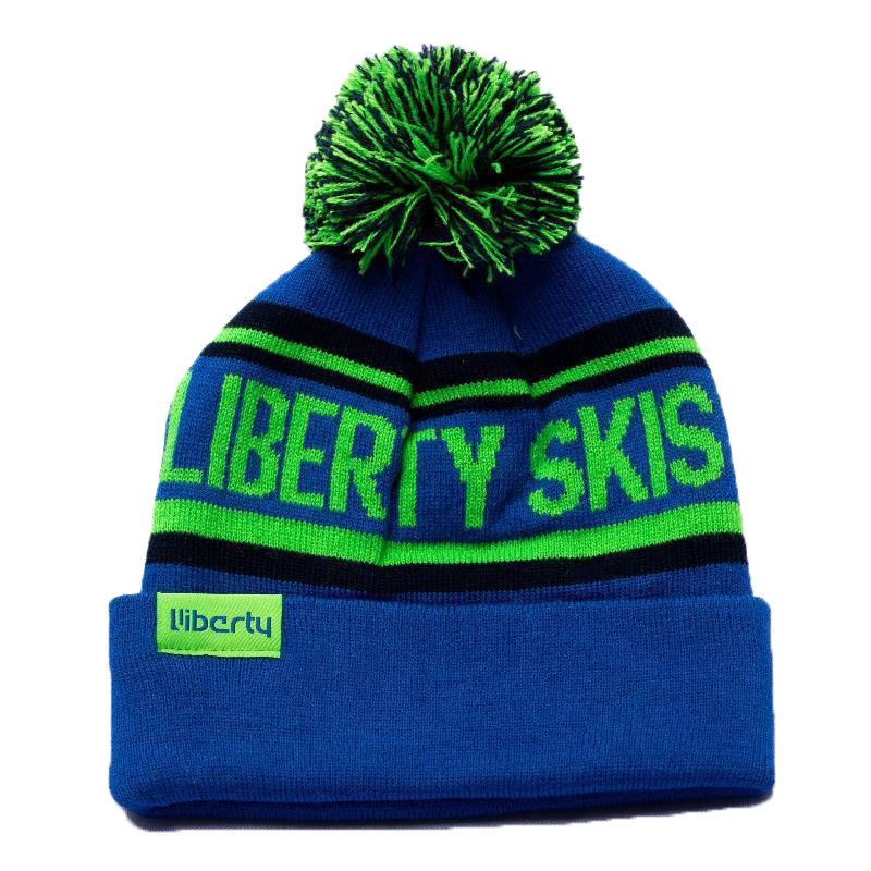 Liberty Skis Softgoods Blue / Green Liberty Skis Pom Pom Hat